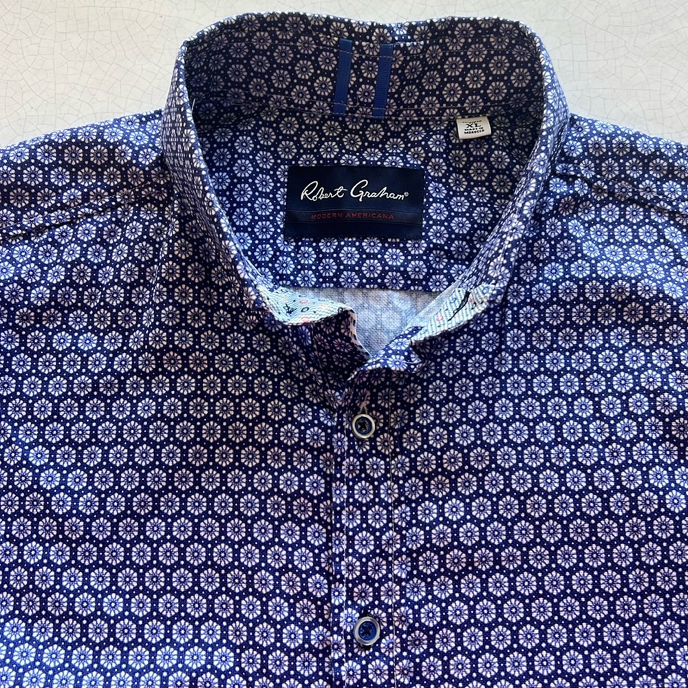 Robert Graham Men’s LS shirt XL - Picture 2 of 10